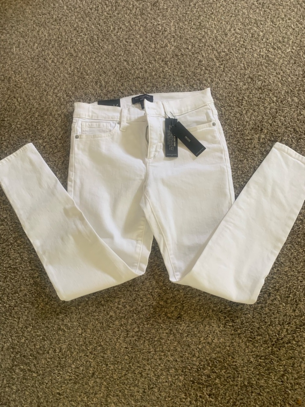 Banana Republic White Skinny Jeans — Slim Stretch Denim